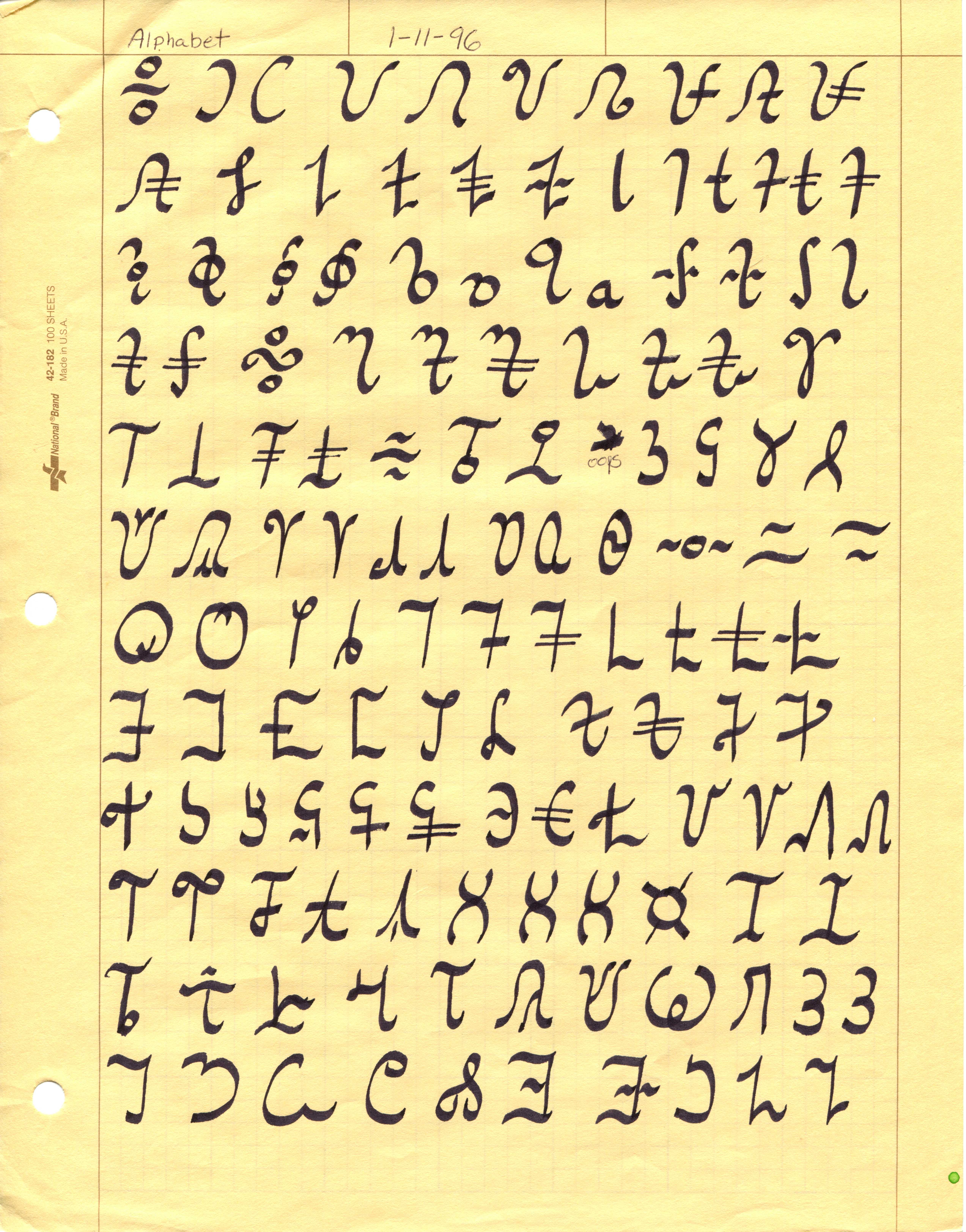 alphabet doodles page 1