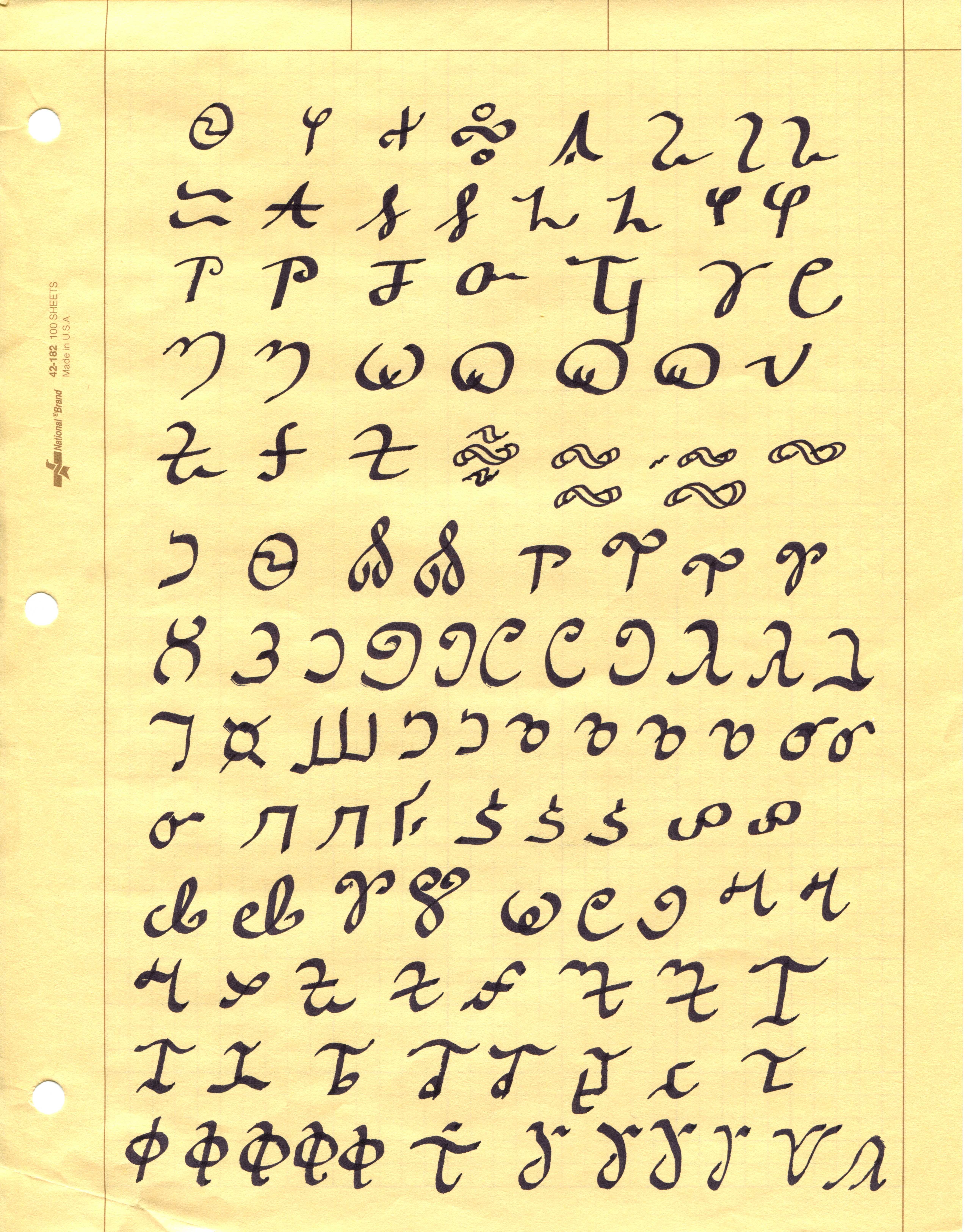 alphabet doodles page 4